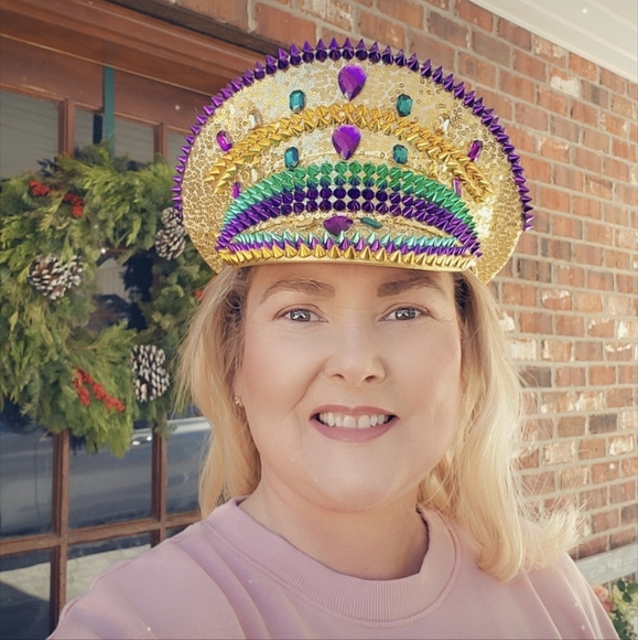 Mardi Gras Conductor Marching Hat - Picture 4 of 4